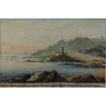 LIEUTENANT COLONEL WILLIAM BOOTH, F.L. 1780 - 1817, A PAIR OF WATERCOLOURS Landscapes, coastal