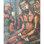 GEORGE ROUAULT, 1871 - 1958, A 20TH CENTURY LITHOGRAPH, 'CHRIST MOCKED BY SOLDIERS' Framed and