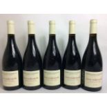 FIVE BOTTLES OF VINTAGE RED WINE Pierre-Marie Chermette Cuvèe Traditionnelle, 2005, Beaujolais