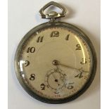 TISSOT, AN EARLY 20TH CENTURY SILVER GENT'S SLIMLINE WATCH Having a silver tone dial, gilt Arabic