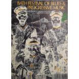 THE PINK FLOYD, A 1970'S FESTIVAL PROGRAMME FOR THE 'BATH FESTIVAL OF BLUES AND PROGRESSIVE