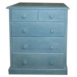WITHDRAWN!! A PAINTED VICTORIAN STYLE CHEST OF DRAWERS