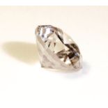 A SINGLE ROUND CUT DIAMOND. (total carats approximately 0.66ct)