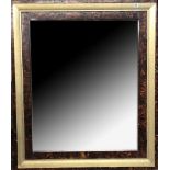 AN EARLY 20TH CENTURY MIRROR With faux walnut painted frame. (94cm x 110cm)