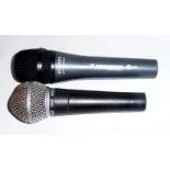 A SHURE SM58 MICROPHONE Together with a Sennheiser E840 Dynamic microphone.