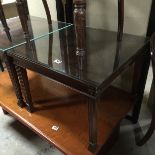 Glass Top Side Table