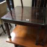 Glass Top Side Table