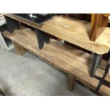 Handmade Reclaimed Bogwood Bench