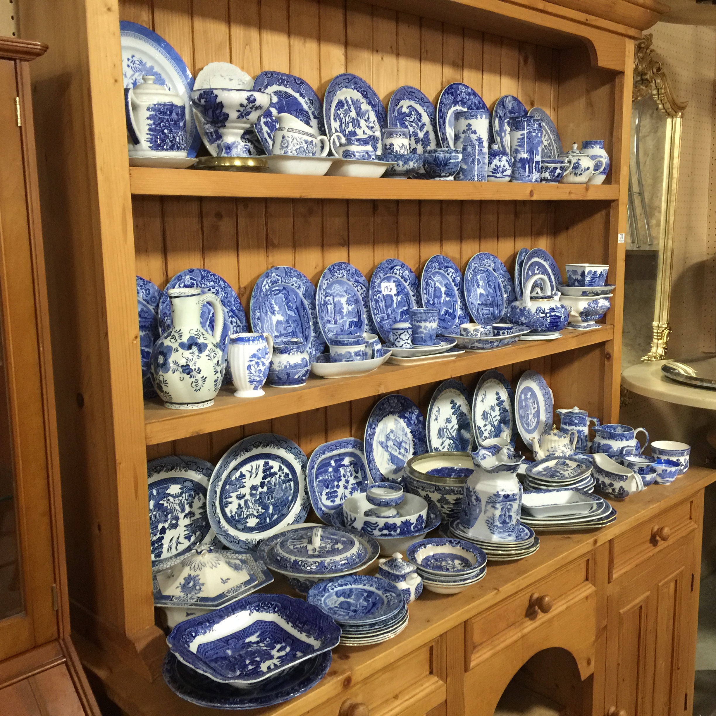 125 Pieces of Large Assorted Blue and White Porcelain, some Spode