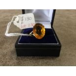 9ct Gold Citrine Ring