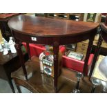 Glass Top Side Board Mahogany 4 Drawer