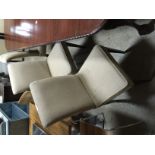 Set of 8 Highback Dining Chairs (Cream Upholstery)