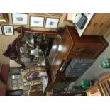 Oak Carved Pheasant Dresser