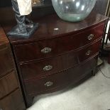 Victorian Mahogany Bow Front Chest of Drawers