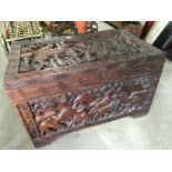 Carved African Chest