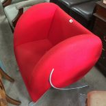 Arflex Red Designer Armchair
