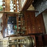 Mahogany Dresser with Bevelled Mirror and Five Drawers