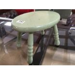 Green Milking Stools