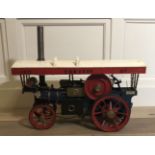 A FAREHAM SHOWMAN JUBILEE EDITION TRACTION ENGINE, 1977 In red white and blue. (52cm x 44cm x