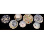 A COLLECTION OF 19TH CENTURY JAPANESE PORCELAIN ITEMS Comprising two Imari pattern bowls, one