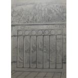 E. BRIAN LEMESLE ADAMS, AN EARLY 20TH CENTURY PENCIL SKETCH Titled 'Marine Hotel Solcombe with