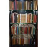 A QUANTITY OF OLD HARDBACK BOOKS Four shelves.