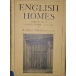 TIPPING, 'ENGLISH HOMES', A FIVE VOLUME FOLIO.