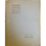 STRACHEY, 'NUSERY LYRICS', 1903, FOLIO Inscription by Strachey.