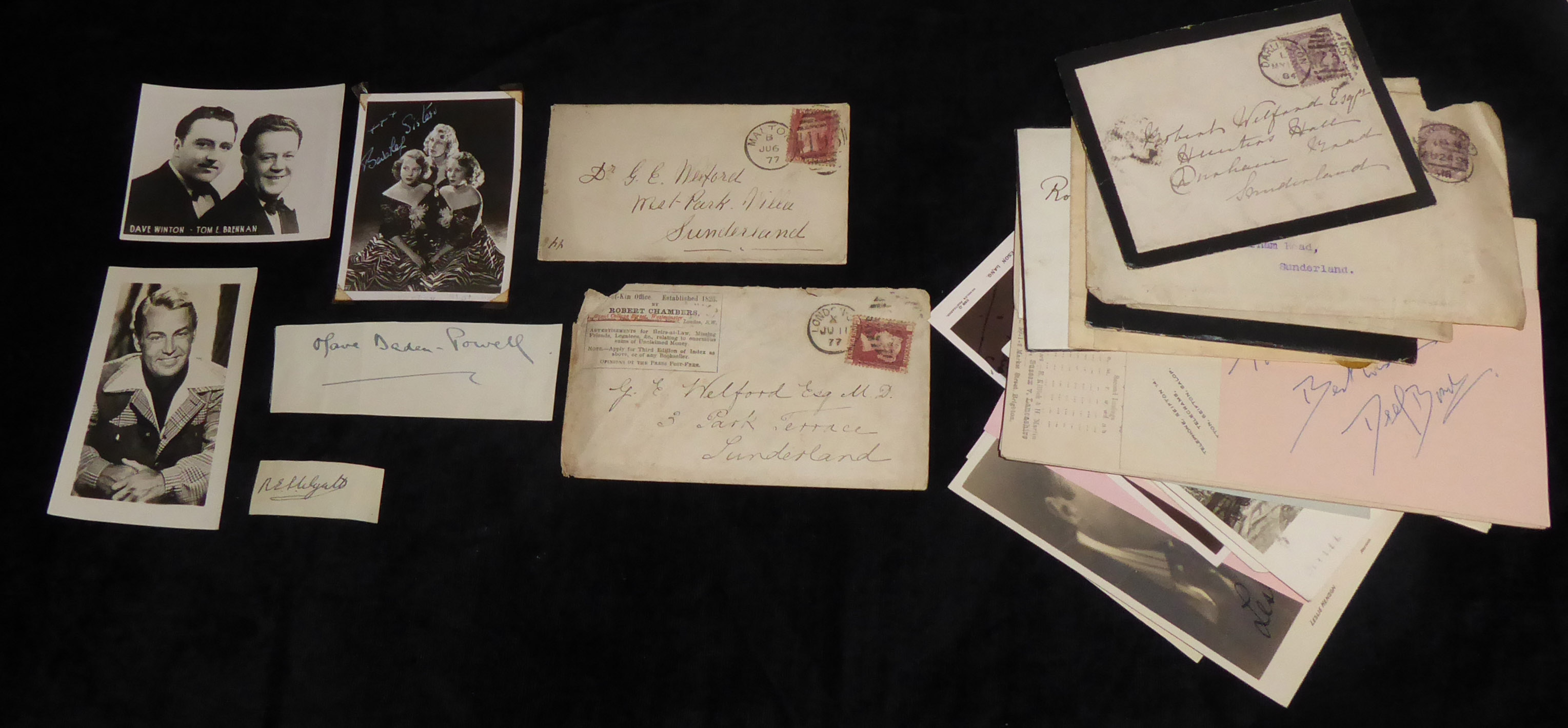 A BOX CONTAINING VICTORIAN AND OTHER LETTERS. - Image 3 of 3