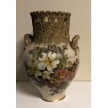 MARK V. MARSHALL FOR DOULTON LAMBETH, A 19TH CENTURY CARRARA VASE With hand painted decoration of