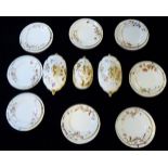 ROYAL WORCESTER, A VICTORIAN VITREOUS PORCELAIN DINNER SERVICE Comprising three oval tureens,