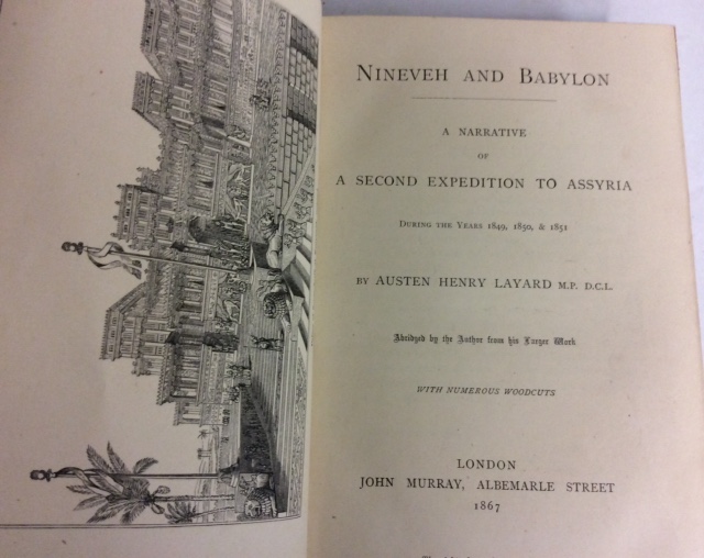 TWO 19TH CENTURY LEATHER BOUND BOOKS To include 'Nineveh and Babylon, A Narrative Second - Image 4 of 4