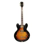 GIBSON, A VERY RARE ES 345 STEREO GUITAR, CIRCA 1965 (Minimum play), complete with hang tags,