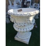 LION HEAD URN / PLANTER