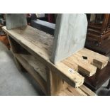 HANDMADE RECLAIMED BOG BENCH