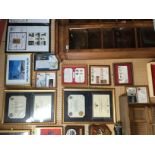 ASSORTED SET OF FRAMED ROYAL MAIL 1ST DAY COVER MILITARY STAMPS