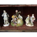 3 ASSORTED CERAMIC FIGURES TO INCLUDE 2 MISEN FIGURES