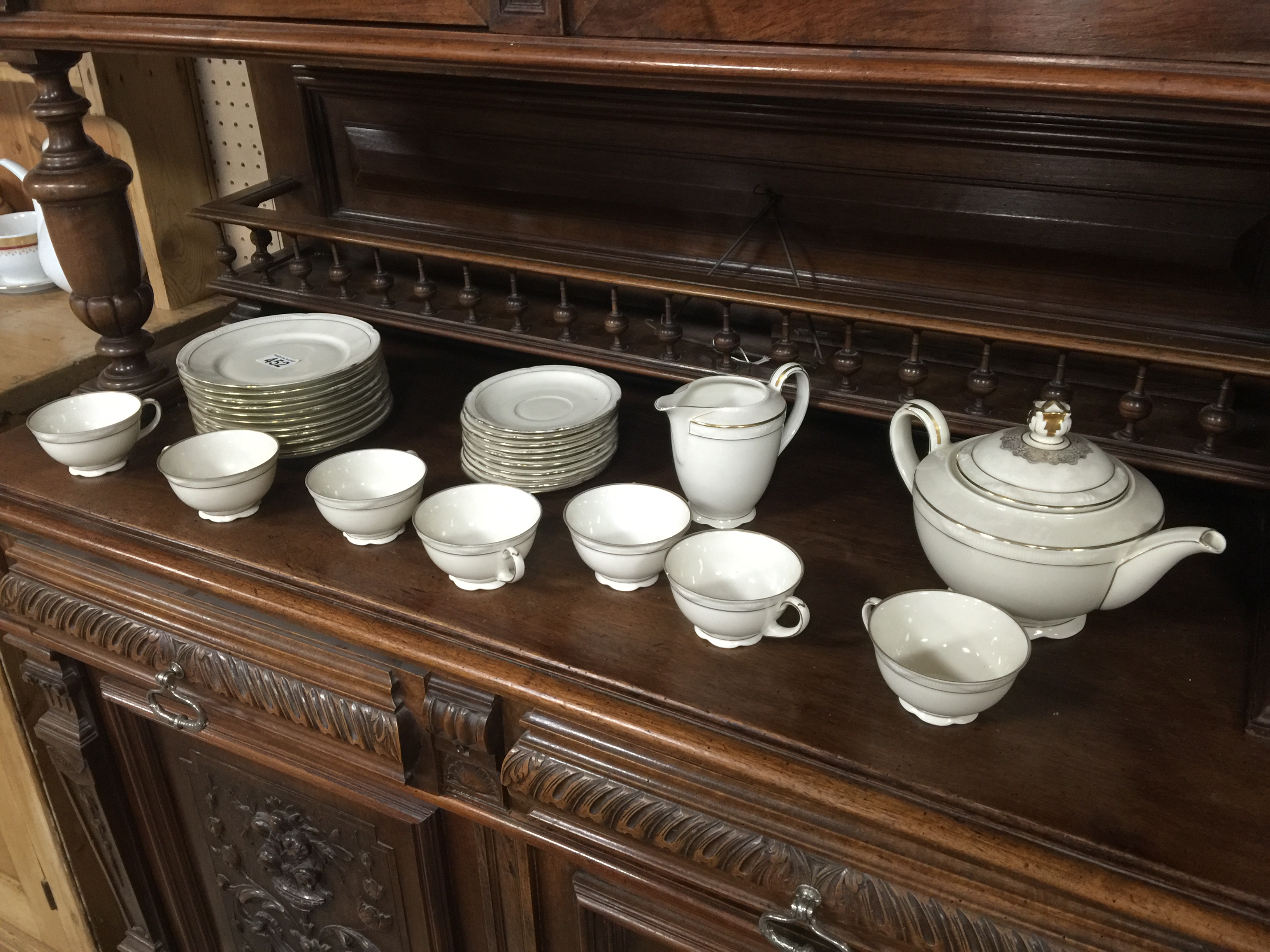 SCHEZER IVORY AND GUILT TEA SERVICE