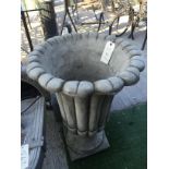 LARGE FLUTED URN