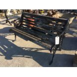 METAL END VICTORIAN STYLE BENCH