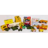 DINKY, A SELECTION OF VINTAGE MILITARY TOYS Models include Centurion tank, boxed, armored