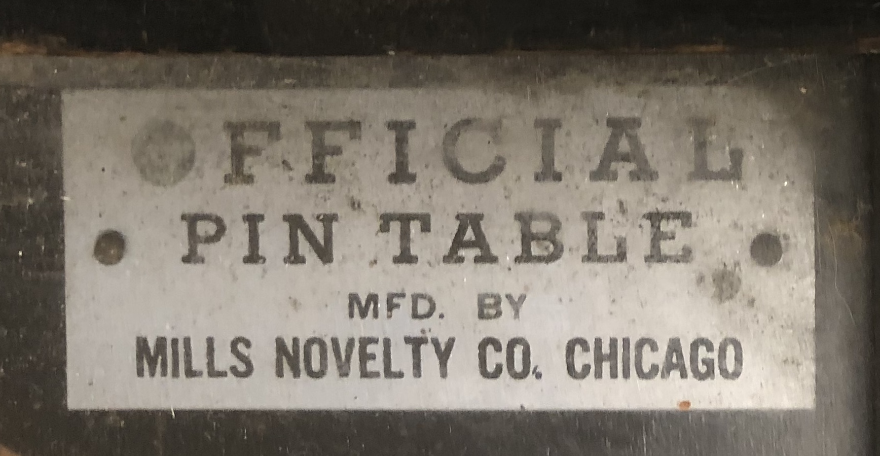 MILLS NOVELTY COMPANY, CHICAGO, A BYGONE COIN OPERATED TABLE TOP PINBALL MACHINE. (28.5cm x 60cm x - Image 3 of 4