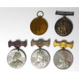 A PAIR OF WORLD WAR I WAR MEDALS To include a silver war medal and Victory medal, awarded to Pte