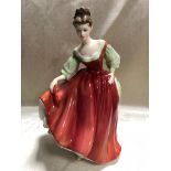 ROYAL DAULTON FAIR LADY (RED) GOOD CONDITION