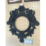 CAST IRON VERY ORNATE MIRROR FRAME