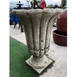 LARGE FLUTED URN