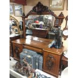 OAK CARVED PHEASANT DRESSER