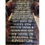 VINTAGE BUS DESTINATION SCROLL 'ASHFORD COMMON'