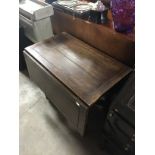 OAK BARLEY TWIST GATE LEG DROP LEAF TABLE