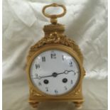S.H PARIS GUILTED FRENCH CARRIAGE CLOCK